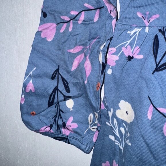 Carters Infant Floral Dress & Bloomer Set Blue Pink Size 7 - Picture 3 of 6